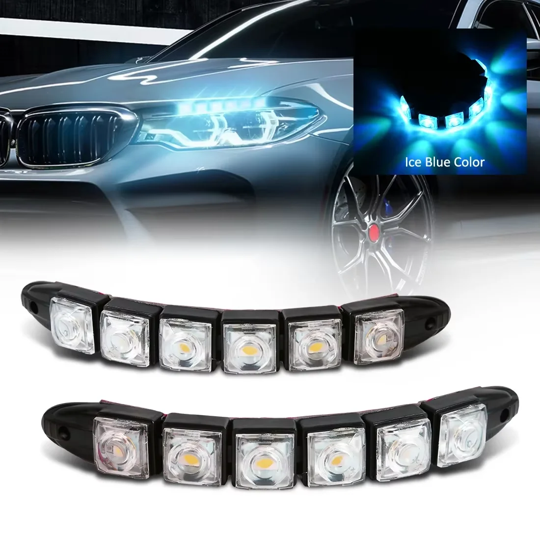 Running Headlamp Led - Lampu DRL anti air LED, lampu
