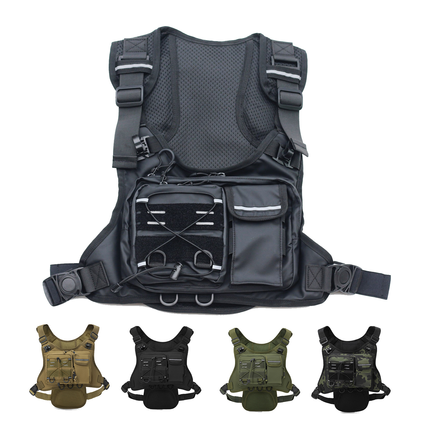 Running Gear Bag For Men - Tas Dada Taktis Ringan, Dapat Disesuaikan,