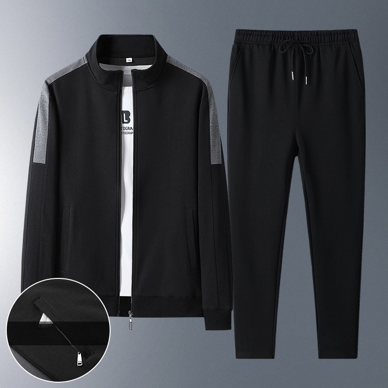Running Gear Plus Size - Setelan Lari Pria Musim Gugur Comfort