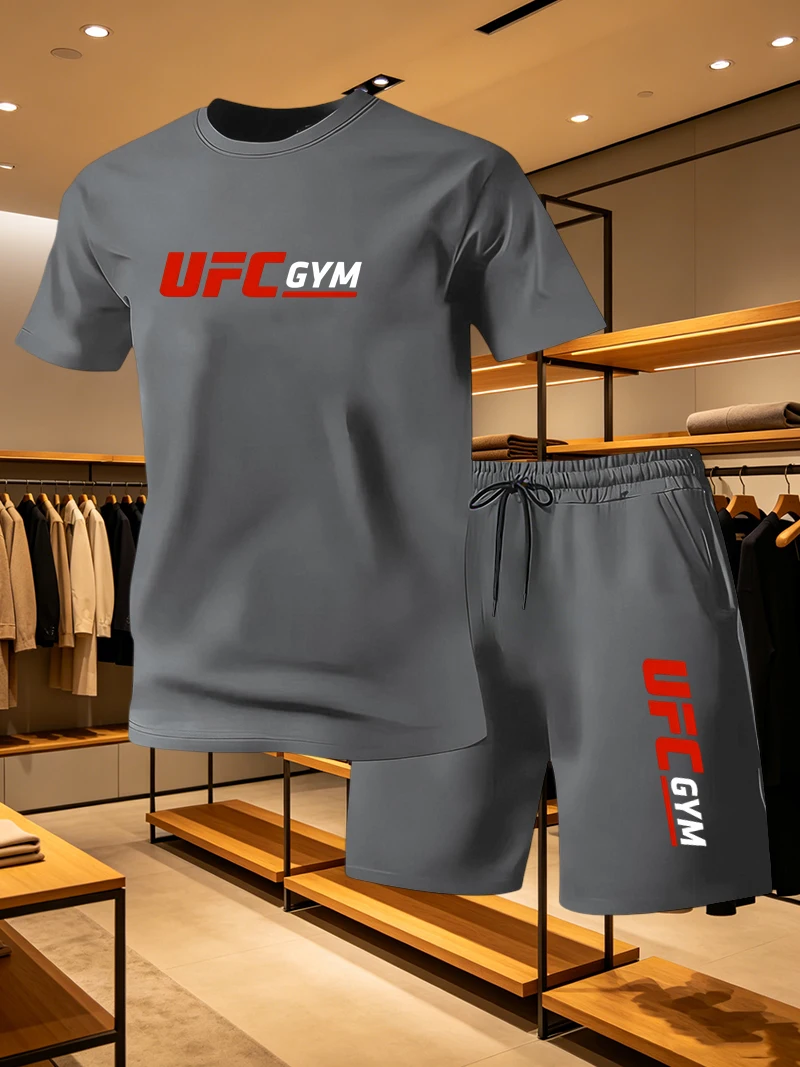 Running Gear Men - Setelan Kaos dan Celana Pendek Pria