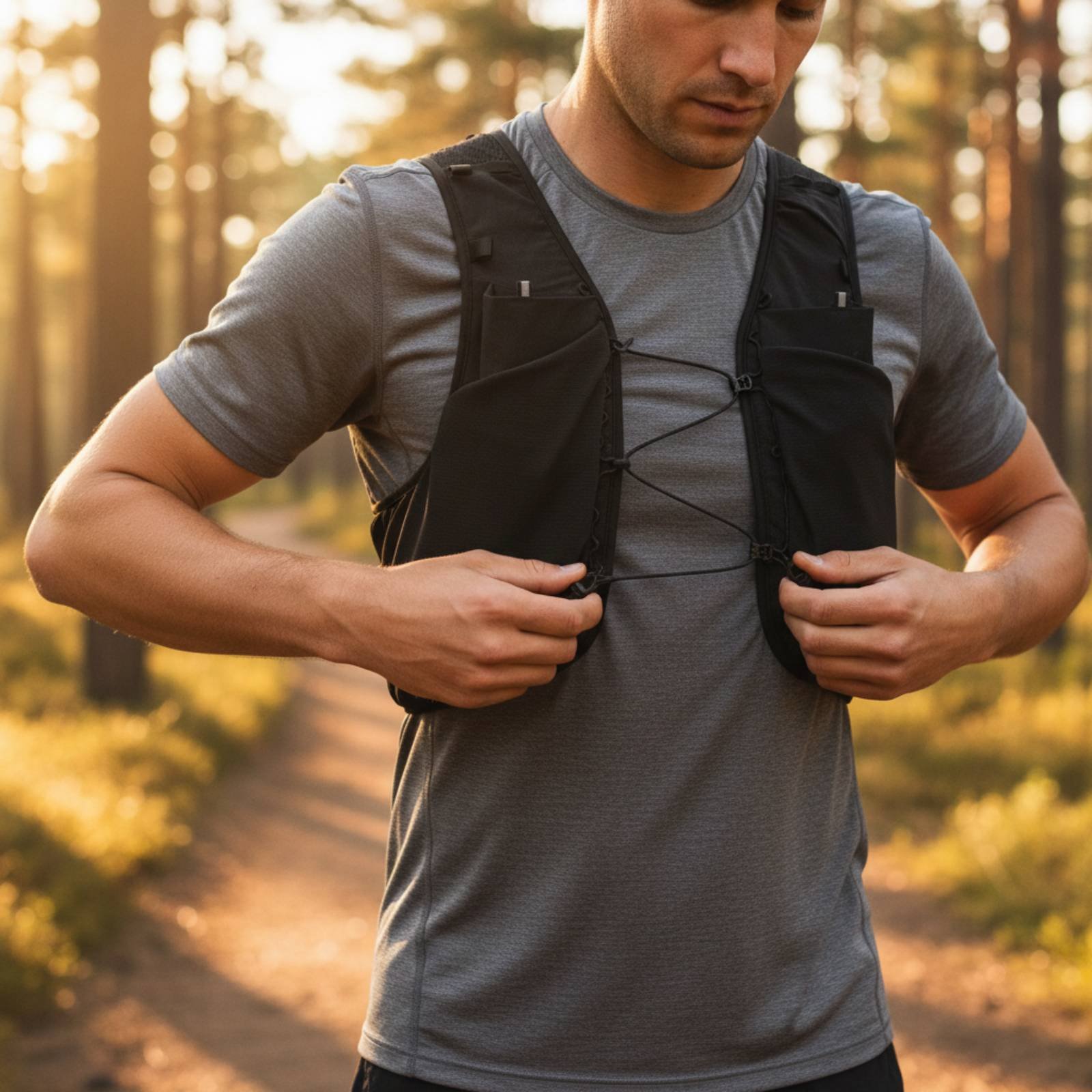 Reflective Running Gear Vest - Rompi Lari Ringan Rompi Trail Ringan