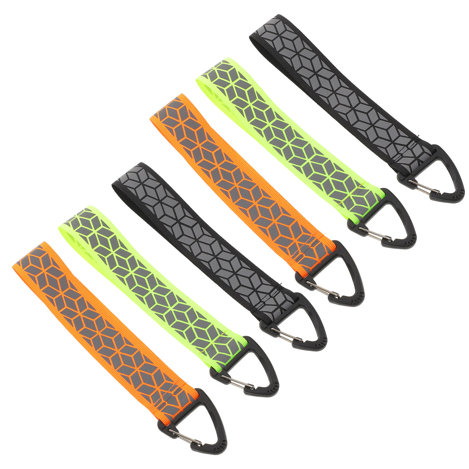 Running Visibility Gear - 6 Buah Gantungan Kunci Reflektif, Strip