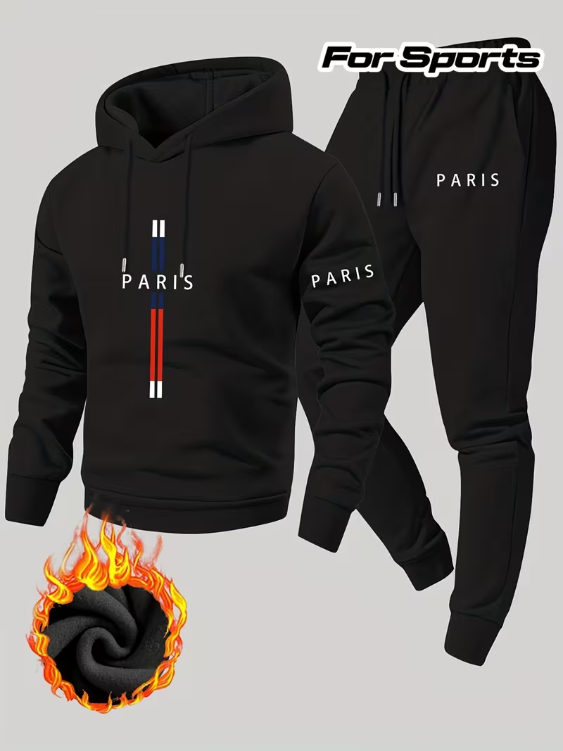 Running Gear Men - Setelan Dua Potong Kasual Urban Pria: