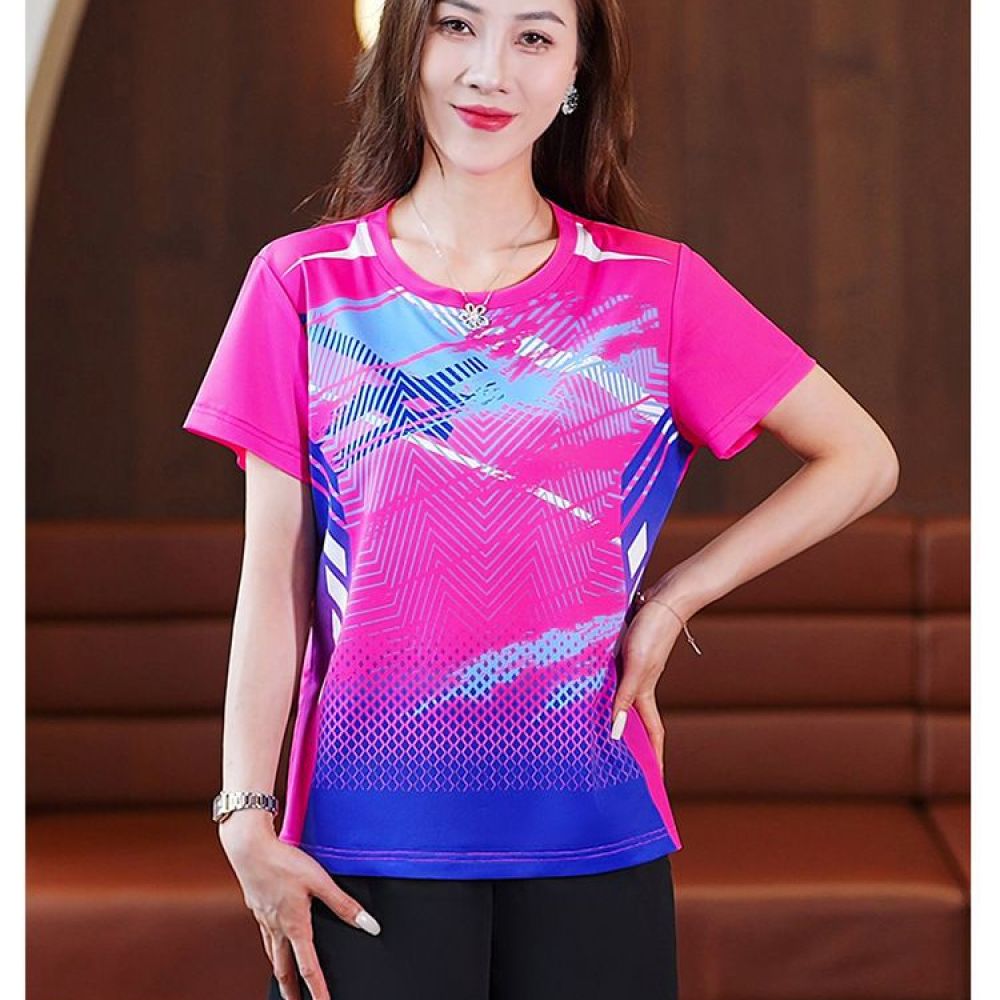 Running Gear Plus Size - Kaos Yoga Wanita Cepat Kering Pakaian