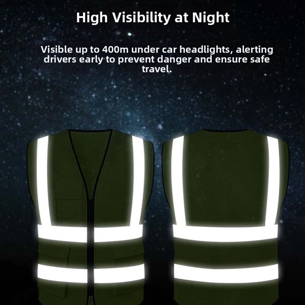Running Visibility Gear - Rompi Reflektif Visibilitas Tinggi Peringatan Satu
