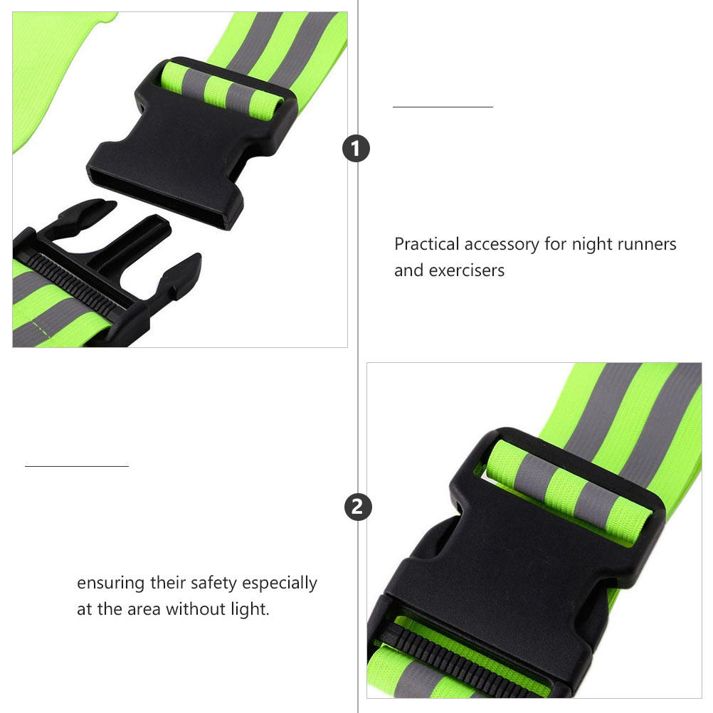 Running Visibility Gear - 2Pcs Sabuk Reflektif Visibilitas Tinggi yang