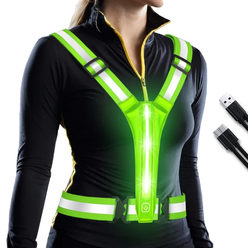 Rompi Reflektif LED untuk Lari - Reflective Running Gear Vest ulasan dan harga