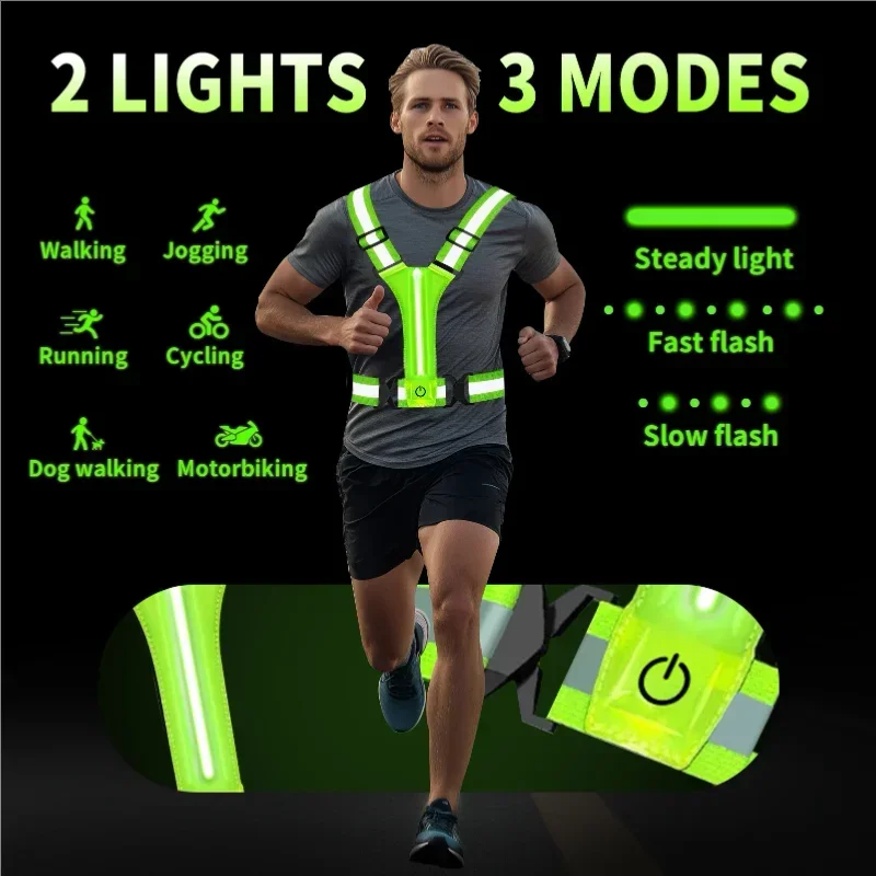 Rompi Reflektif LED untuk Lari - Reflective Running Gear Vest ulasan dan harga