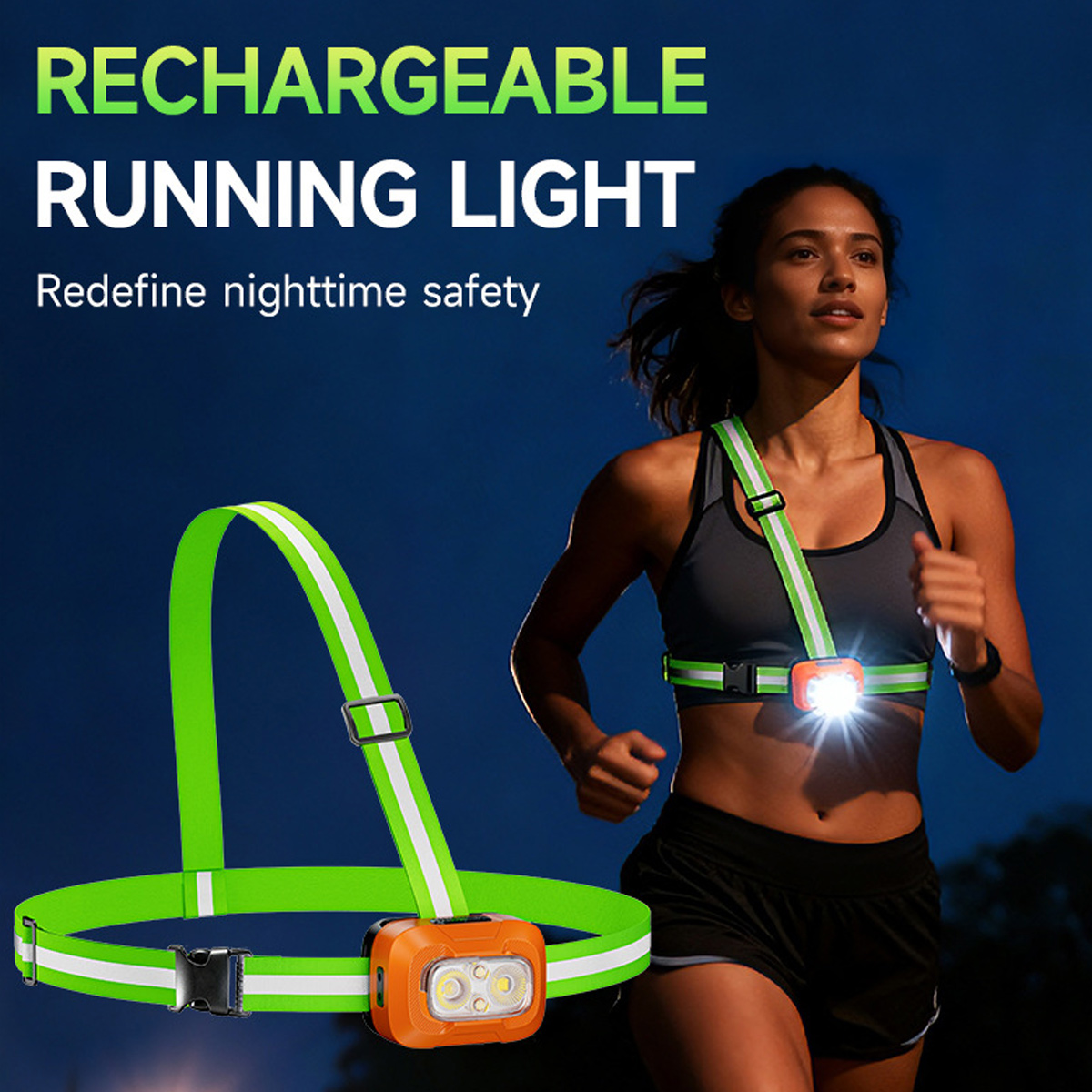 Lampu Lari USB Dapat Diisi Ula - Reflective Running Gear Vest ulasan dan harga