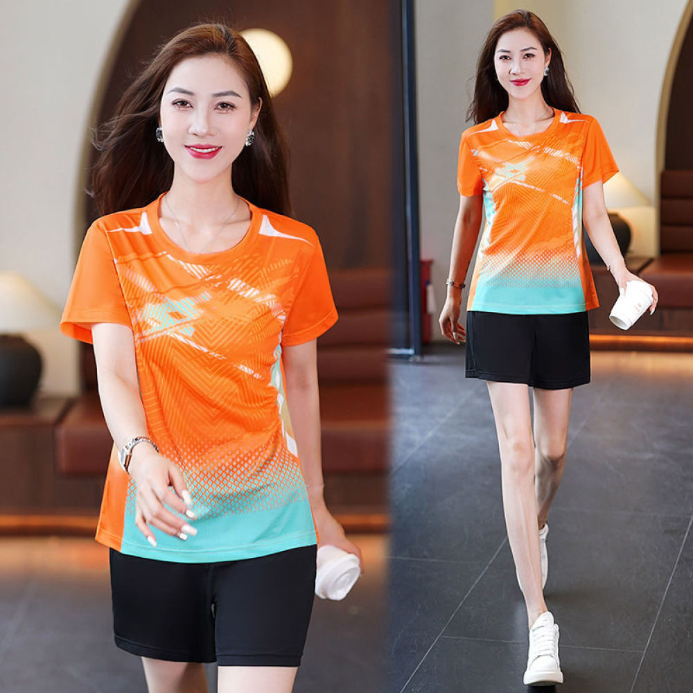 Kaos Lari Wanita Cepat Kering  - Running Gear Plus Size ulasan dan harga