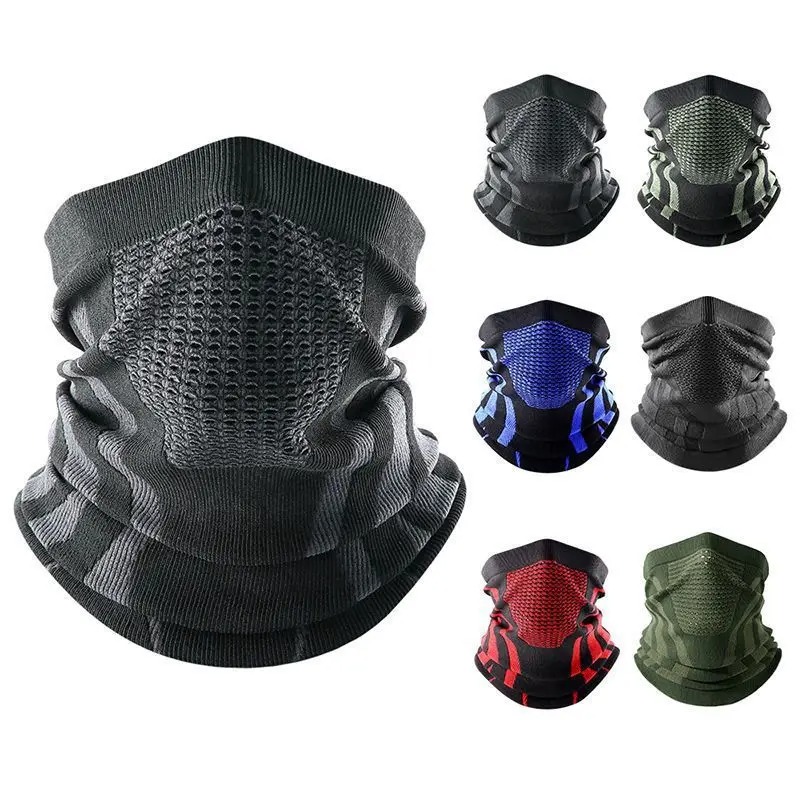 Syal Masker Wajah Bergaris Zeb - Running Gear Plus Size ulasan dan harga