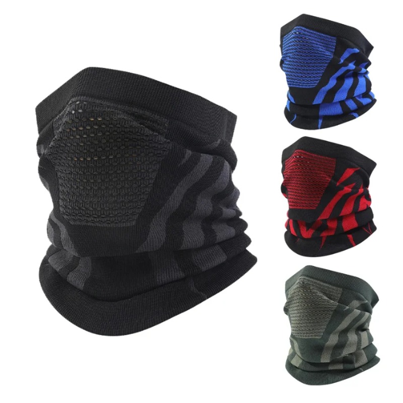 Syal Masker Wajah Bergaris Zeb - Running Gear Plus Size ulasan dan harga