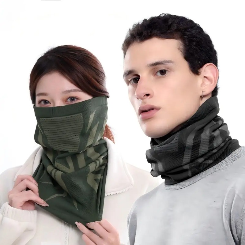 Syal Masker Wajah Bergaris Zeb - Running Gear Plus Size ulasan dan harga